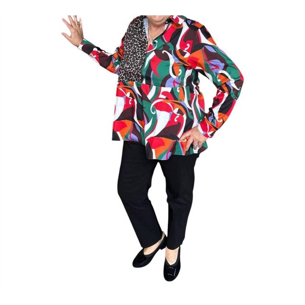 NEW ISLE danieli long sleeve shirt in cortes
